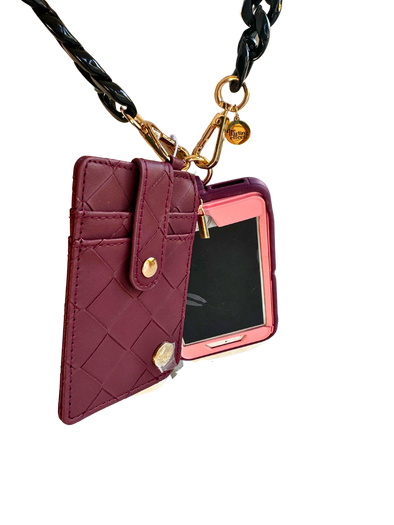 Maroon Keychain Wallet 