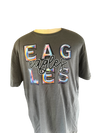 Faux Holographic Eagles Grey T-shirt