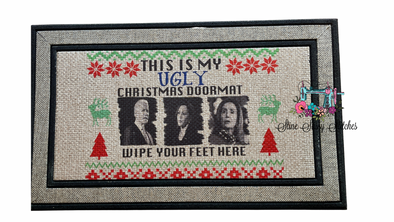 UGLY Christmas Doormat