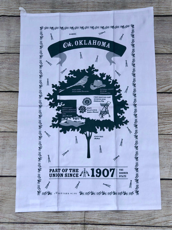 Classic Oklahoma Kitchen Towel
