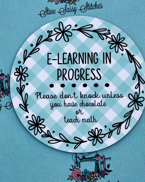 Virtual learning Please don't knock unless you have Chocolate or teach math