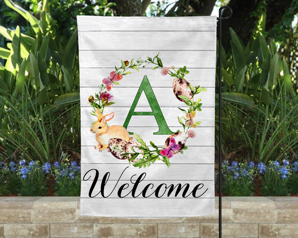 Spring Easter Garden Flag