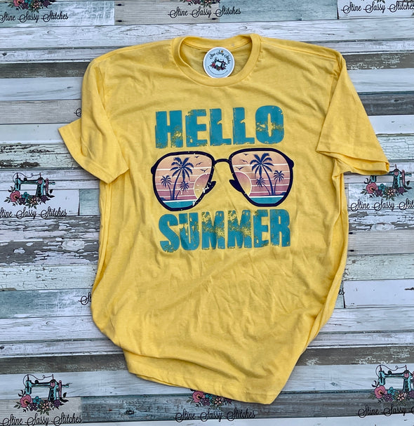Sunglasses Hello Summer T-shirt