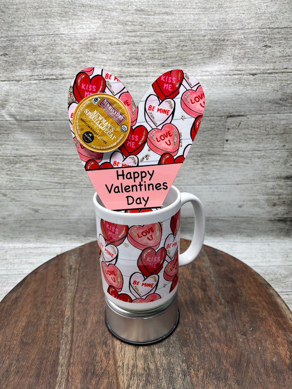 Candy Heart Valentine Mug Coffee Pod Holder