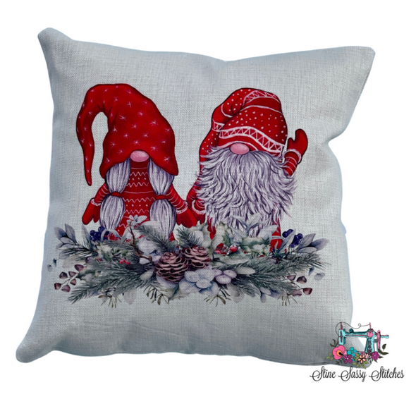 Gnome Winter Pillow Cover