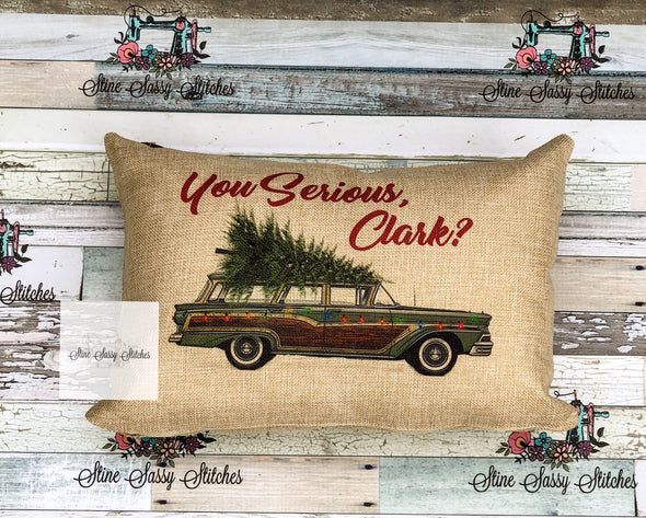 You Serious Clark Christmas Vacation Pillow