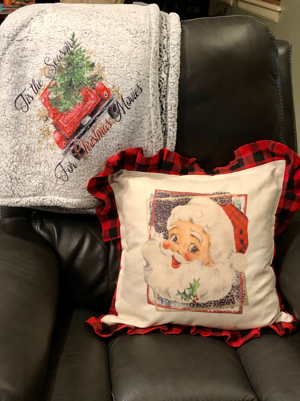 Christmas Movie Blanket Throw Tis The Season