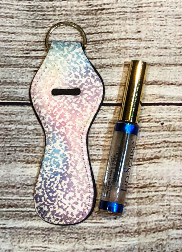 Speckled pastel and Gold design  6" Lip Gloss Holder