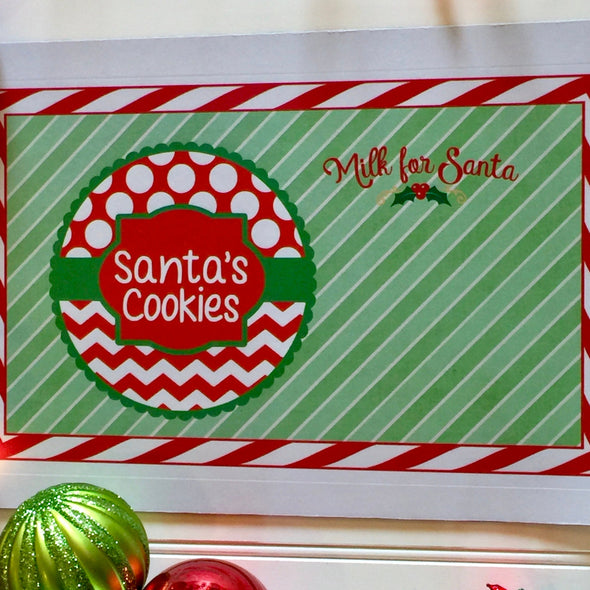 Santa Christmas Placemat - Cookies for Santa gift for kids placemat