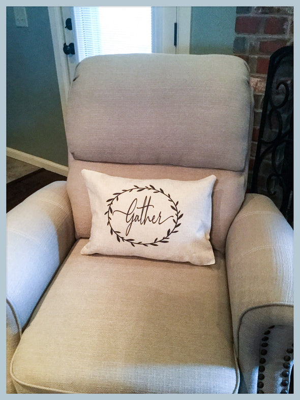 Rustic Home Decor  Burlap Gather 12x18 Simplistic style