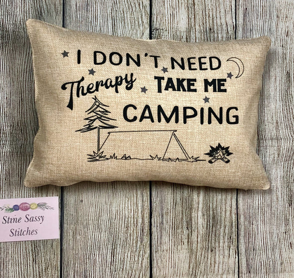 Tent Camping Therapy Pillow Cover
