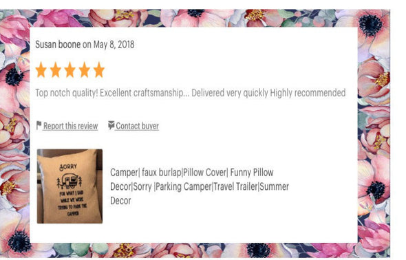 Camping Pillow cover  Sorry For What I Said