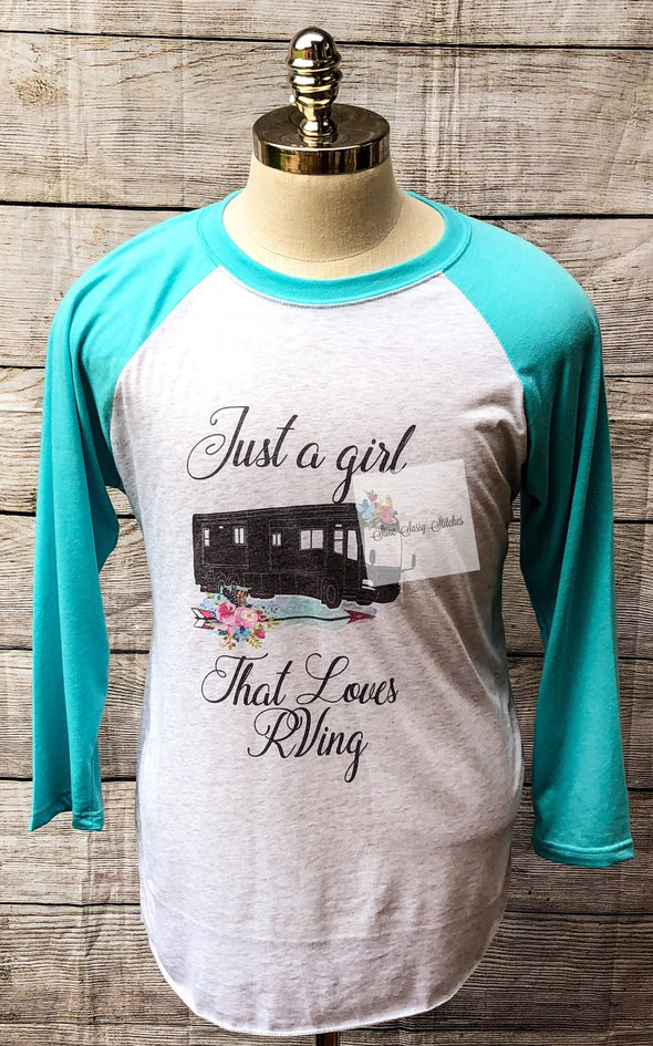 Camping Tshirt Just a Girl Who Loves RVing