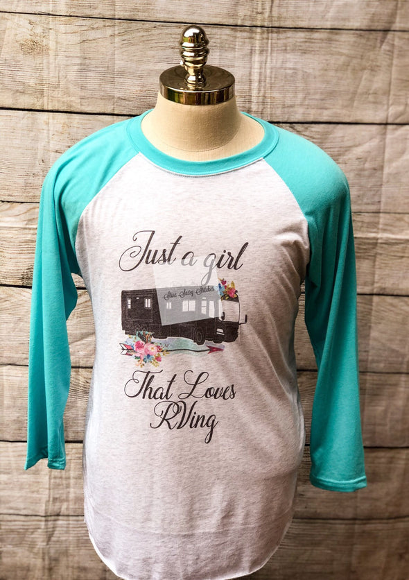 Camping Tshirt Just a Girl Who Loves RVing