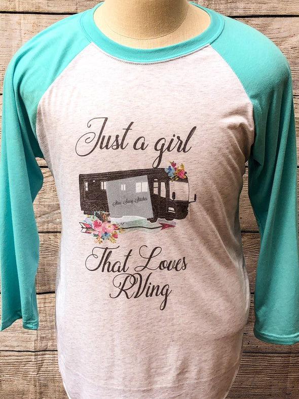 Camping Tshirt Just a Girl Who Loves RVing