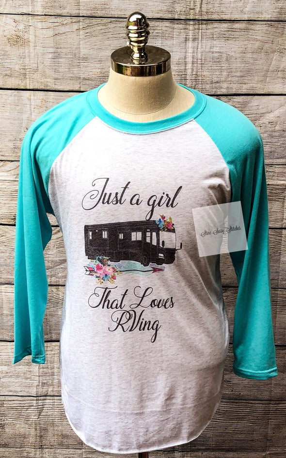 Camping Tshirt Just a Girl Who Loves RVing