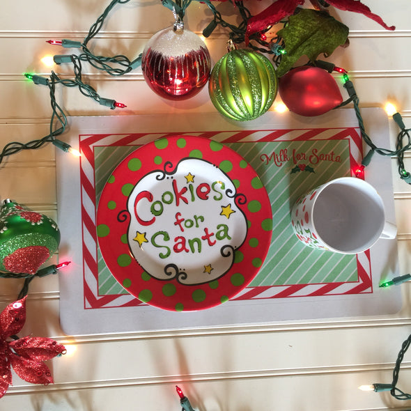 Cookies and Milk for Santa  Placemat
