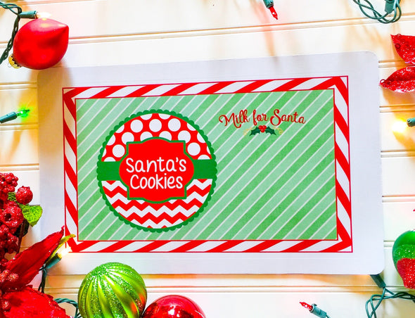 Cookies and Milk for Santa  Placemat