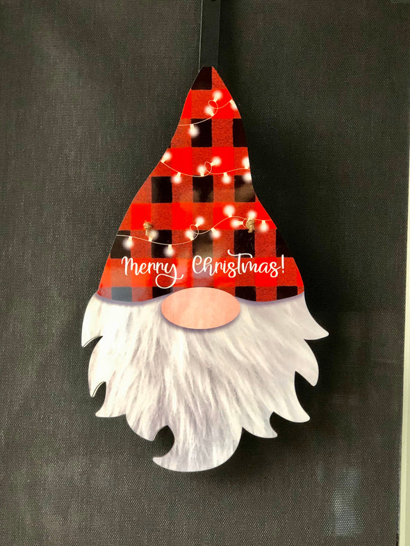 Gnome  Christmas Door Hanger