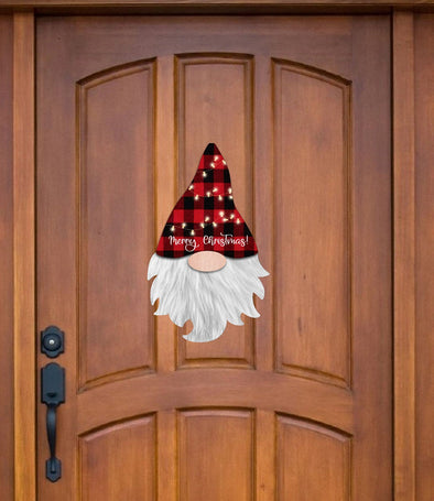 Gnome  Christmas Door Hanger