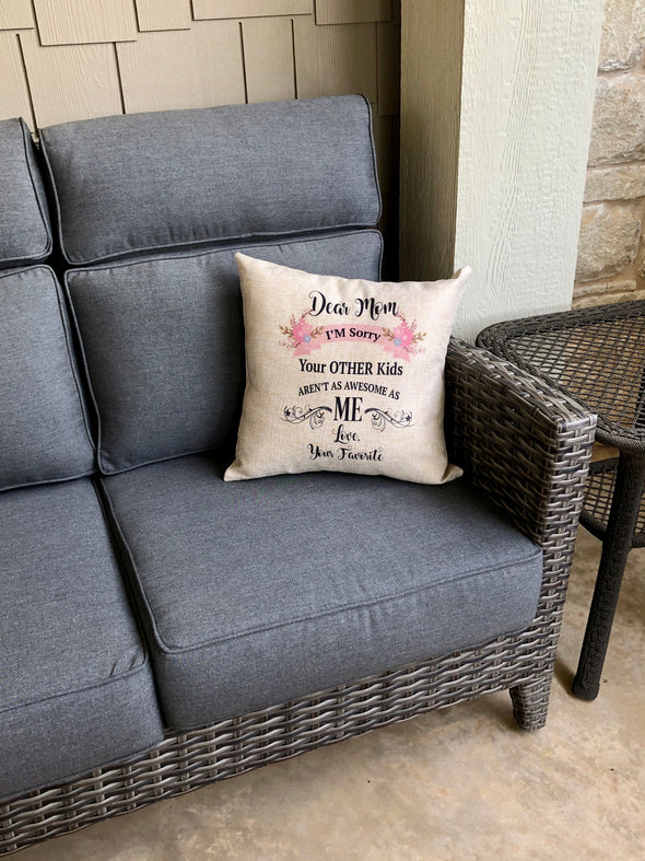 Mother's Day Pillow Mom's Favorite