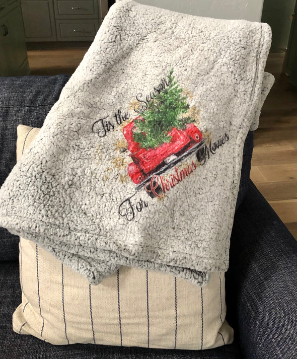 Christmas Movie Blanket Throw Tis The Season