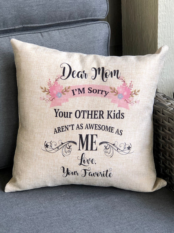 Mother's Day Pillow Mom's Favorite