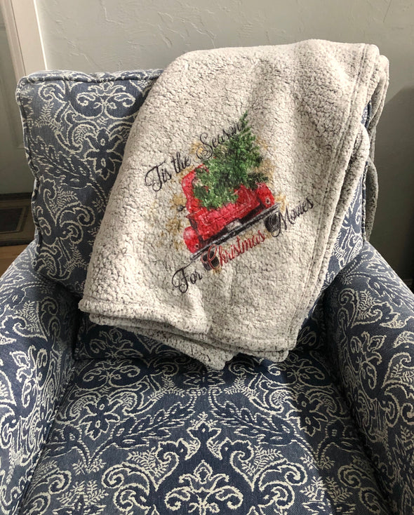 Christmas Movie Blanket Throw Tis The Season
